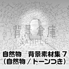 【トーンつき背景】自然物_背景素材集7(洞窟) [haikeisouko]