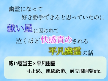 幽霊になって好き勝手できると思っていたのに、祓い屋に囚われて泣くほど快感責めされる平凡幽霊の話 [乃南]
