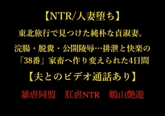 【NTR/人妻堕ち】東北旅行で見つけた純朴な貞淑妻。浣腸・脱糞・公開陵○… 排泄と快楽の「38番」家畜へ作り変えられた4日間【夫とのビデオ通話あり】 [暴虐同盟]