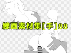 線画素材集[手]88 [ART111]