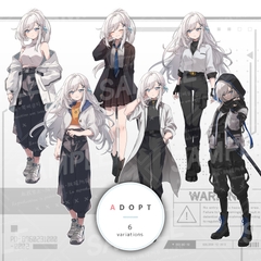 銀髪の女の子 別ver. [立ち絵屋 らっこ]