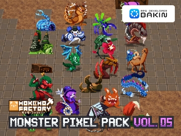 RPG Developer Bakin Mokemo Factory MONSTER PIXEL PACK Vol.5 [株式会社スマイルブーム]