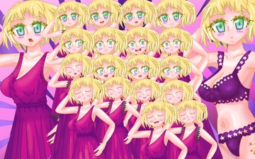 立ち絵素材41表情差分20種全裸衣装差分6つきパーカシュクールの女の子 [イレイザー]