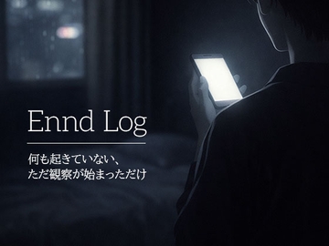 観察ログ1 「 距離 」何も起きていない、ただ観察が始まっただけ [Ennd Log]