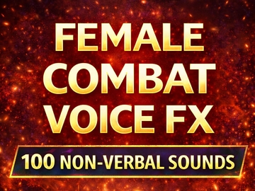 女性・戦闘用 非言語ボイス素材集(全100音)Female Combat Voice FX – Non-Verbal (100 Sounds) [kappano suiyokujo]