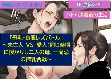 『母乳・喪服レズバトル ～未亡人 VS 愛人:同じ時期に授かりし二人の母、一周忌の搾乳合戦～』 [ゴールド]