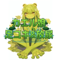 カエル娘の乳首責め足コキ&お風呂場放尿 [くんくん侍(旧:靴下フェチ)]