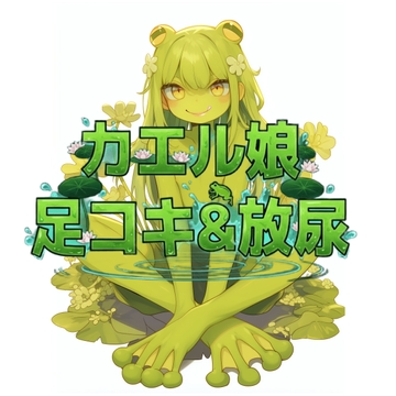 カエル娘の乳首責め足コキ&お風呂場放尿 [くんくん侍(旧:靴下フェチ)]