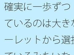 確実に一歩ずつ 見ているのは大きなルーレットから選択しているみたいな・・ [サマールンルン]