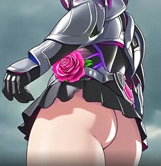 身長180cmの赤星玲がミニスカ仮○ライダー刑事に変身して肉棒が入った経験がない性器に食い込んだ白いパンティを見せるパンチラハイキックでミニスカ蜂女を蹴り倒す [Yamato]