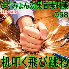 ぴぐみょん効果音素材集058机叩く飛び跳ね [ぴぐみょんスタジオ]