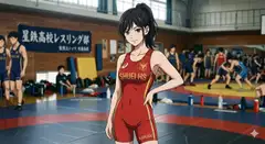超進学校女子レスリングにボコられる、強豪校のレスリング部