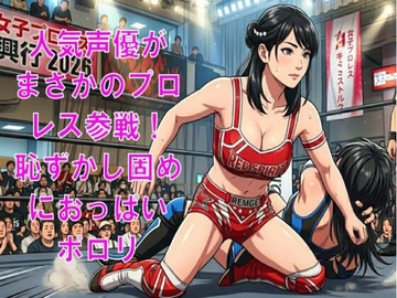 人気声優がまさかのプロレス参戦!恥ずかし固めに、おっぱいポロリ の表紙
