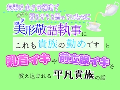 将来は小さな領地で細々と暮らそうと思っていたのに、美形敬語執事に「これも貴族の勤めです」と乳首イキや前立腺イキを教え込まれる平凡貴族の話 [乃南]