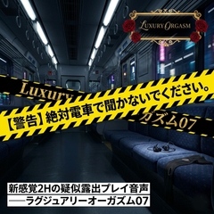 【セリフなし】絶対電車で聞かないでください。新感覚2Hの疑似露出プレイ音声 ――ラグジュアリーオーガズム07 [Luxury Orgasm]