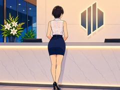 飼育された美人受付嬢の巨尻 [サークル河田慈音]