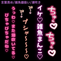 【言葉責め/雑魚雌扱い】潮吹き雑魚まんこに言葉責めセックス♡ [よるてぃの欲求]