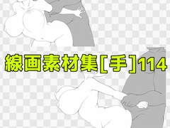 線画素材集[手]114 [ART111]