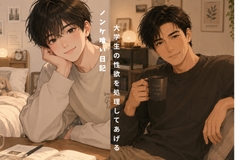 ノンケ喰い日記。一人暮らしの大学生の部屋でムンムン発情した性欲を隣人の男性が毎日性欲処理 [ともや]