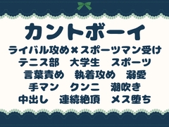 テニスのカントボーイおまんこ、ライバルに秘密を知られて溺愛メス堕ち♡ [青の余白]