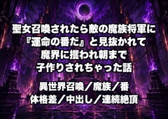 聖女召喚されたら敵の魔族将軍に『運命の番だ』と見抜かれて魔界に攫われ朝まで子作りされちゃった話 [ドンブリ庫]