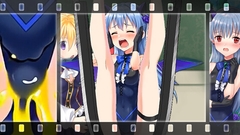 【動画】小悪魔系の女幹部が股裂きマシーン(続)