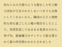 幼なじみの天使のような顔をした年上騎士団長が王女のわたしをいつまでも女扱いしてくれないから、隣国の王子と情熱的な夜を過ごしたと嘘の報告をしたところ、突然以下略 [ヘコ♡ヘコ♡堂]