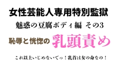 女性芸能人専用特別監獄 魅惑の豆腐ボディ編 その3 [ponta乳首偏愛]