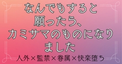 なんでもすると願ったら、カミサマのものになりました [おひるね魔境]