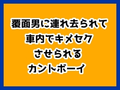 覆面男に連れ去られて車内でキメセクさせられるカントボーイ [ハルツグ庵]