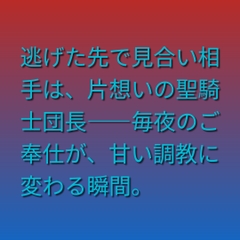 逃げた先で見合い相手は、片想いの聖騎士団長――毎夜のご奉仕が、甘い調教に変わる瞬間。 [ぶらっくべりー]