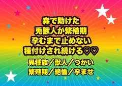 森で行き倒れていた兎獣人を助けたら繁殖期で、薬草小屋のベッドで『孕むまで止めない』と朝まで何度も種付けされる転生薬師の話♡♡♡ [ドンブリ庫]
