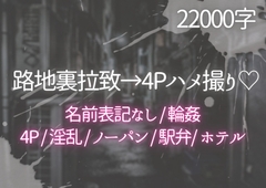 路地裏拉致→4Pハメ撮り♡ [ぽめ]