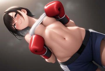 ボクシング部のエースが後輩の女の子にKO負けする話