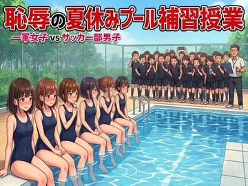 恥辱の夏休みプール補習授業。一軍女子vsサッカー部男子 の表紙