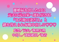 離婚届を出したのに元夫に元の家へ連れ戻されて『まだ俺の妻だろ』と鍵を替えられたまま毎晩中出しされてるんだけど!? [ヨアケ]