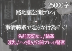 路地裏公開プレイ→事情聴取で淫らな行為?♡ [ぽめ]