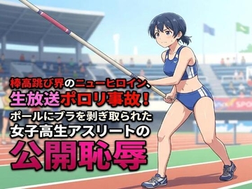 棒高跳び界のニューヒロイン、生放送ポロリ事故!ポールにブラを剥ぎ取られた女子高生アスリートの公開恥辱 の表紙