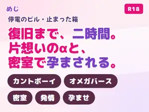 【DLsite専売】停電で止まったエレベーターに片想いの取引先αと閉じ込められ発情して孕まされるカント型オメガ♡