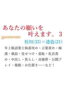 あなたの願いを叶えます。3