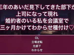 三年のあいだ見下してきた部下が上司になって現れ婚約者のいる私をオフィスと会議室で三ヶ月かけて一度また一度とわからせ種付けした話