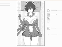 寝ているツバキにいたずらするゲーム