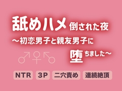 舐めハメ倒された夜～初恋男子と親友男子に堕ちました～ [蜜沼書房]