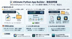 【Pythonアプリ化ツール】Ultimate Python App Builder|暗号化・Streamlit対応・GUIで簡単ビルド【Win/Mac】