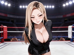 長身巨乳ギャルに地下格闘場でプロレス技を何度もかけられて 無様に勃起する姿をさらされてしまう元プロ格闘家の話