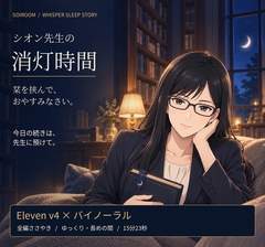 【全編ささやき・睡眠導入】シオン先生の消灯時間 ～栞を挟んで、おやすみなさい～【Eleven v4×バイノーラル】