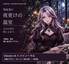【全編ささやき・睡眠導入】吸血鬼の夜更けの温室 ～月白の花が閉じるまで～【Eleven v4×バイノーラル】