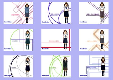 全国高校・中学制服制服シリーズ壁紙 10枚組み [LOWLEE-COM]