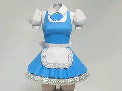 ペーパークラフト☆プリティメイドA☆ブルー☆18禁バージョン