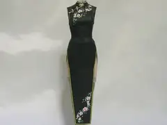 ペーパークラフト☆チャイナドレスA☆ブラック☆18禁バージョン
